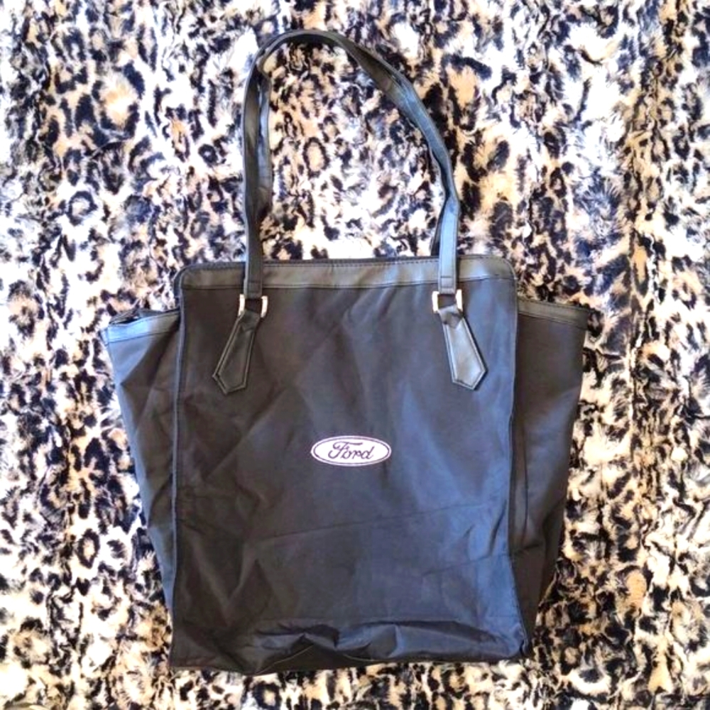 Satchels New York Canvas Faux Leather Ford Tote